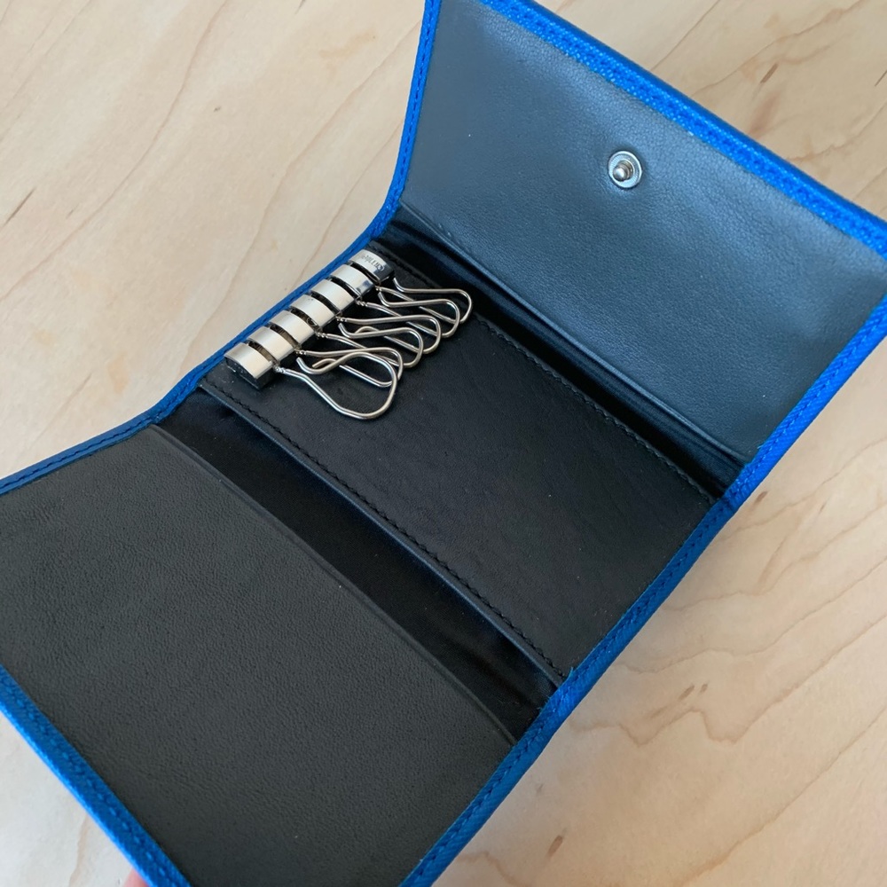 COACH 👓 LEATHER GLASSES CASE & RING KEY CASE SET - Picture 16 of 16